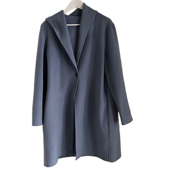 Uniqlo Jackets & Coats Uniqlo Pastel Blue Coatigan Poshmark